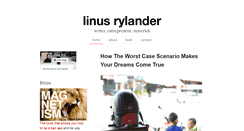 Desktop Screenshot of linusrylander.com