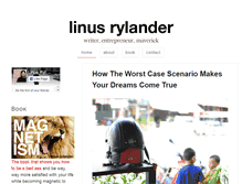 Tablet Screenshot of linusrylander.com